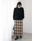 チェック柄スカート
