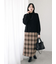 チェック柄スカート
