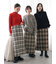 チェック柄スカート