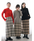 チェック柄スカート