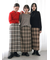 チェック柄スカート