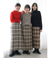 チェック柄スカート