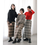 チェック柄スカート