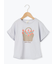 【吸水速乾】花かごプリントTシャツ