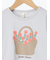 【吸水速乾】花かごプリントTシャツ