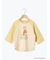 【おさるのジョージ】ラグラン配色7分袖Tシャツ