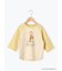 【おさるのジョージ】ラグラン配色7分袖Tシャツ