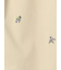 小花刺繍カットツイルパンツ