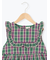 ヨークフリルチェックジャンバースカート