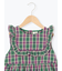 ヨークフリルチェックジャンバースカート