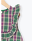 ヨークフリルチェックジャンバースカート