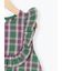 ヨークフリルチェックジャンバースカート