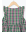 ヨークフリルチェックジャンバースカート