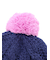 配色ポンポンニット帽