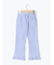 カットツイル裾フリルフレアパンツ