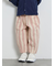 ストライプ柄コクーンパンツ