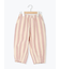 ストライプ柄コクーンパンツ