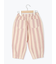 ストライプ柄コクーンパンツ