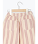 ストライプ柄コクーンパンツ