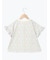 花柄袖フリルTシャツ