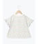 花柄袖フリルTシャツ