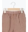 裾フリルチェック7分丈パンツ(セットアップ可)