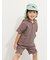 【接触冷感】メッシュフード付き半袖T