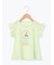 【吸水速乾】プリンプリントフリル袖Tシャツ