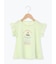 【吸水速乾】プリンプリントフリル袖Tシャツ