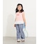 【吸水速乾】裾レースフレンチスリーブTシャツ