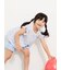 【吸水速乾】花柄フリル袖Tシャツ