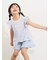 【吸水速乾】花柄フリル袖Tシャツ