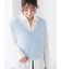 前後2WAYラメシャギーベスト《2025spring catalog item》