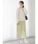 ラメ混カットプリーツスカート