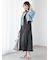 切替サイドプリーツワンピース