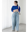 ウエストリボンタックワイドデニムパンツ《2025spring catalog item》