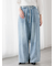 ウエストリボンタックワイドデニムパンツ《2025spring catalog item》