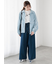 ウエストリボンタックワイドデニムパンツ《2025spring catalog item》
