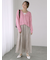 スラブクロップドVネックカーディガン《2025spring catalog item》
