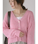 スラブクロップドVネックカーディガン《2025spring catalog item》