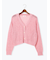 スラブクロップドVネックカーディガン《2025spring catalog item》
