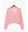 スラブクロップドVネックカーディガン《2025spring catalog item》