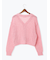 スラブクロップドVネックカーディガン《2025spring catalog item》