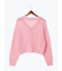 スラブクロップドVネックカーディガン《2025spring catalog item》