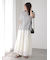 メッシュアシメティアードスカート《2025summer catalog item》