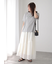 メッシュアシメティアードスカート《2025summer catalog item》