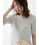 無地/ラメボーダー半袖Tシャツ