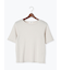 無地/ラメボーダー半袖Tシャツ