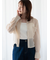 ストライプクロップドシアーシャツ