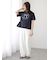 【接触冷感】リボンモチーフロゴTシャツ